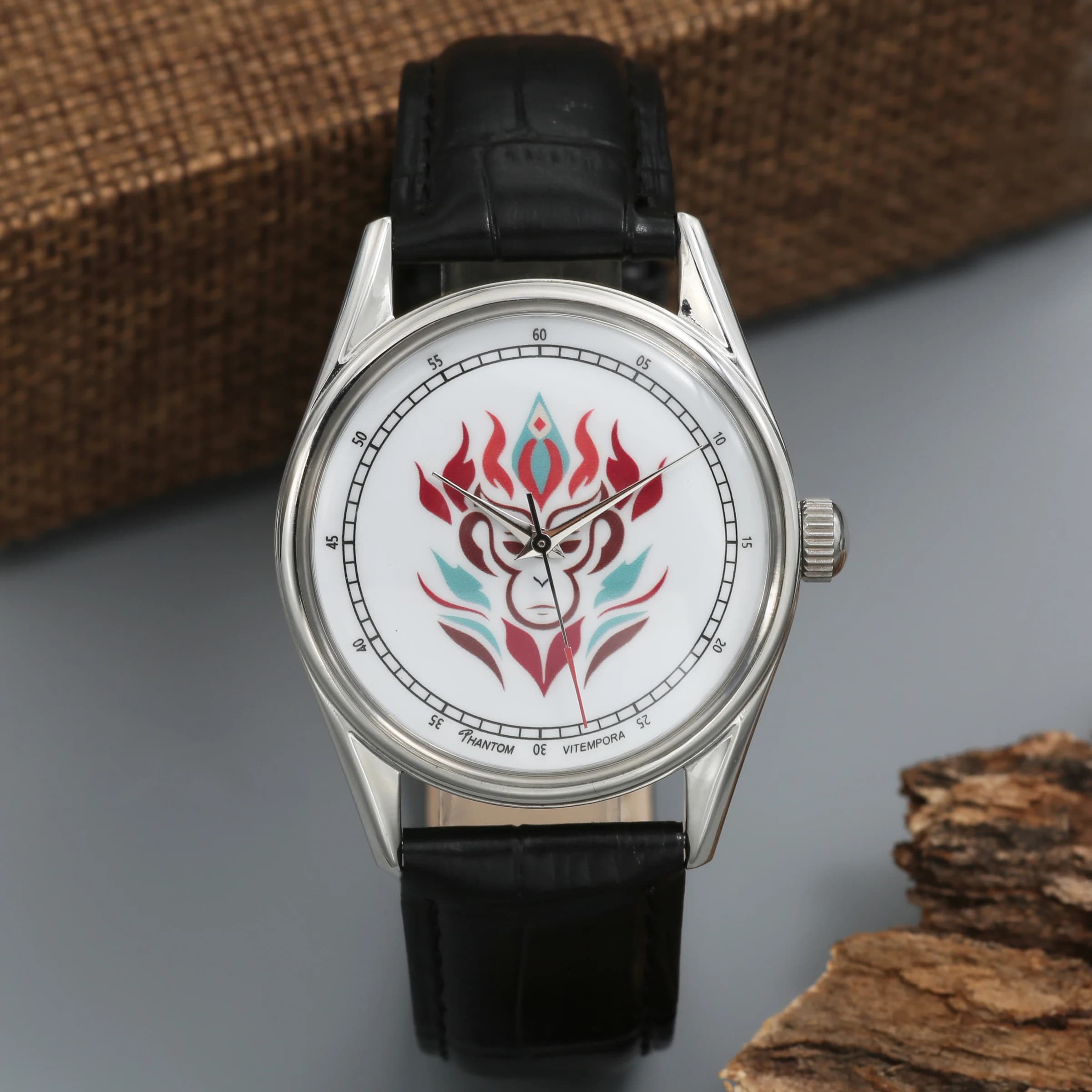 PHANTOM Mechanical Watch Manual Winding Retro Fashion Waterproof Mens Watch Religio Masculino Watche for Men