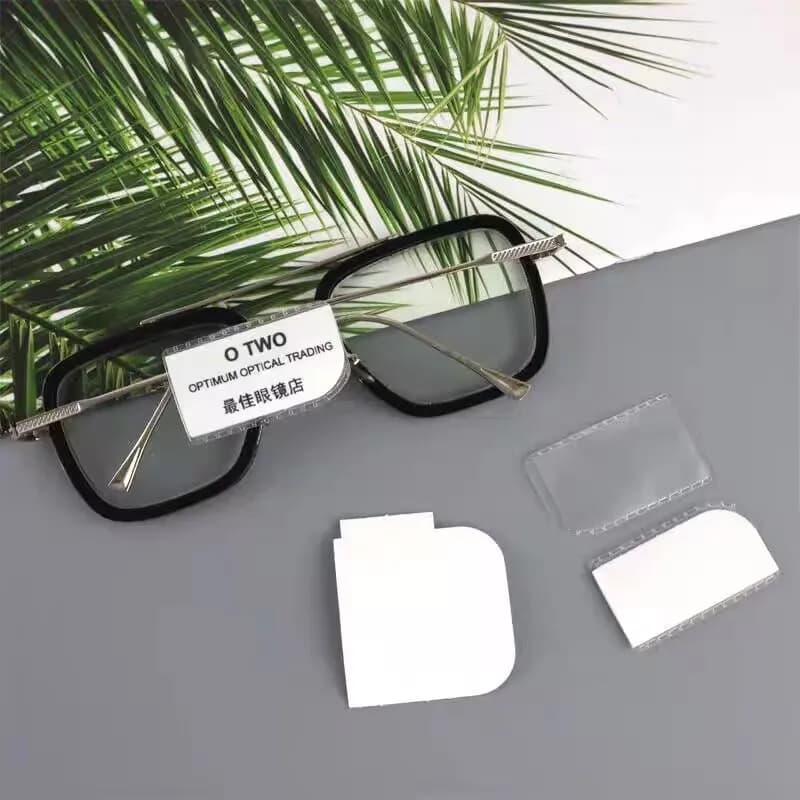 500 etichette per visualizzazione occhiali in PVC satinato cartellino del prezzo cornice ottica gioielli occhiali occhiali porta etichette appese