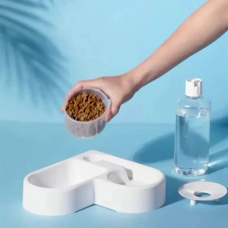 Caring Pet Bowl, Cat Bowl And Dog Bowl Dual-Use, Multifunctional Drinking Water Feeding, Pet Automatic Drinking Bowl