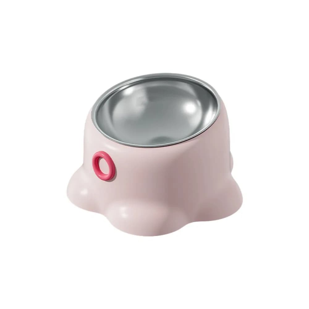 Ciotole Antiscivolo per Gatti con Protezione Collo, Design Rialzato, Ciotola Antiribaltamento per Cani, Ciotola Antishock con Bocca Inclinata in Acciaio Inossidabile per Animali Domestici