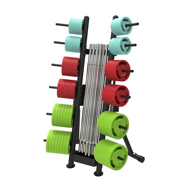 Wall Mounted Steel Weight Plate Rack, Gymnastics Stacking Equipment for Heavy Duty Cargoes