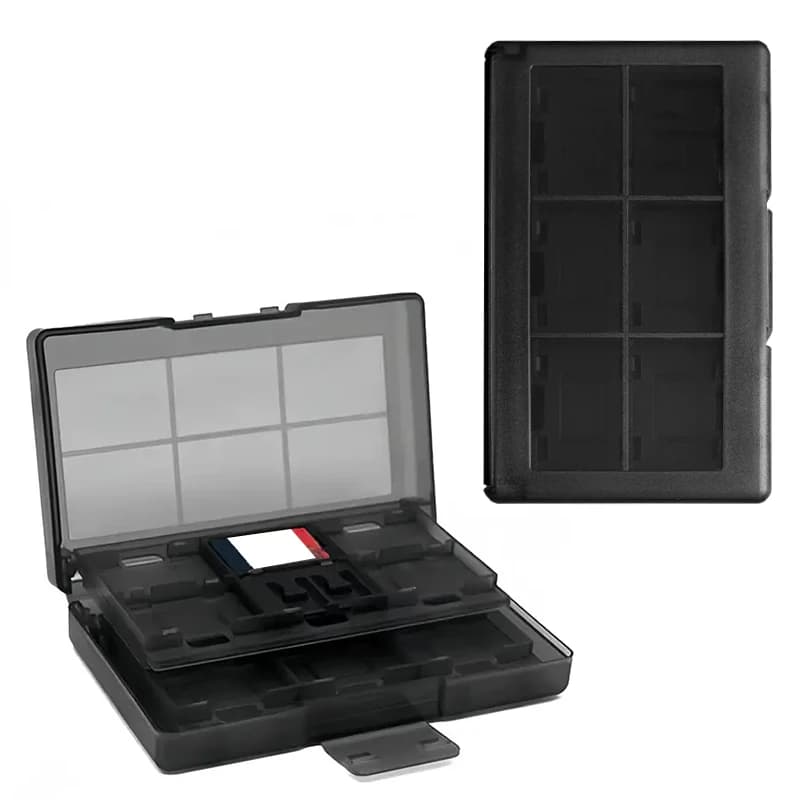 Per Switch Custodia porta carte da gioco Organizer Scatola portaoggetti portatile 24 in 1 per custodia porta carte di memoria da gioco