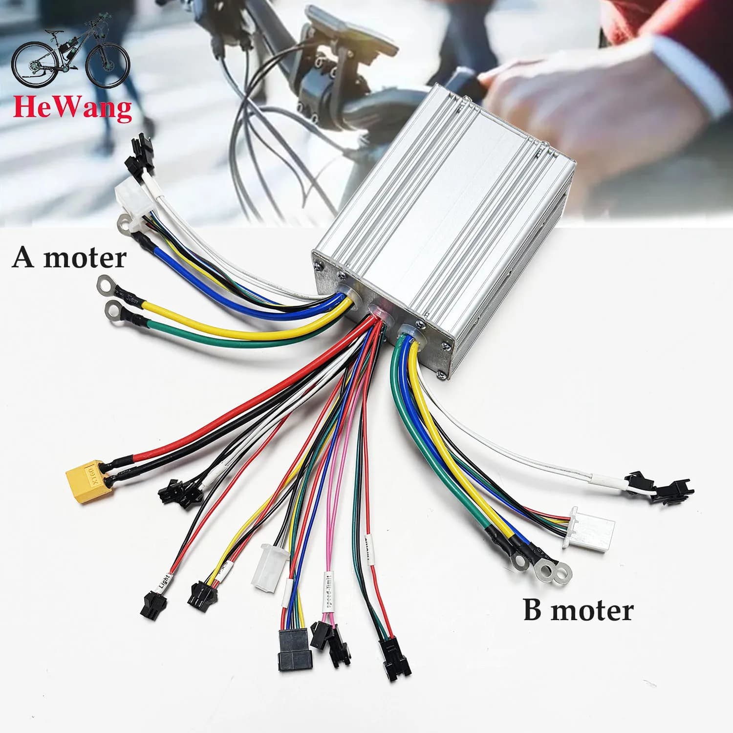 Controller BLDC 36V 48V 52V 60V 64V a Onda Sinusoidale Dual Drive per E-Bike 350W-2000W, Tre Modalità per Riparazione E-Scooter con UART N.2