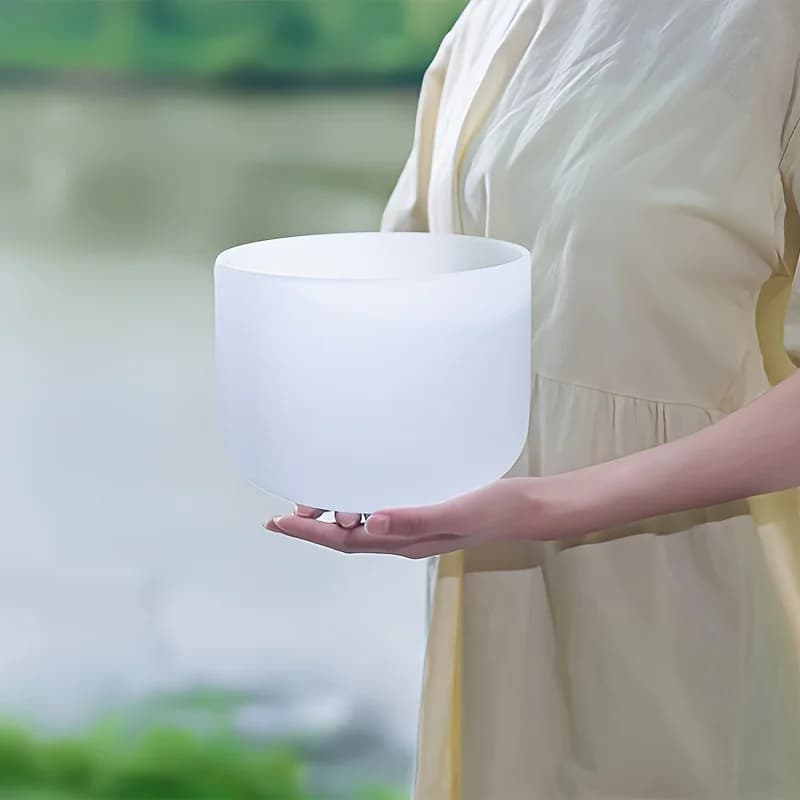 Crystal Sound Bowl Professional Standard Sound 432hz A Level Quasi-tone Singing Bowl Healing Crystal Sound Bowl Meditation