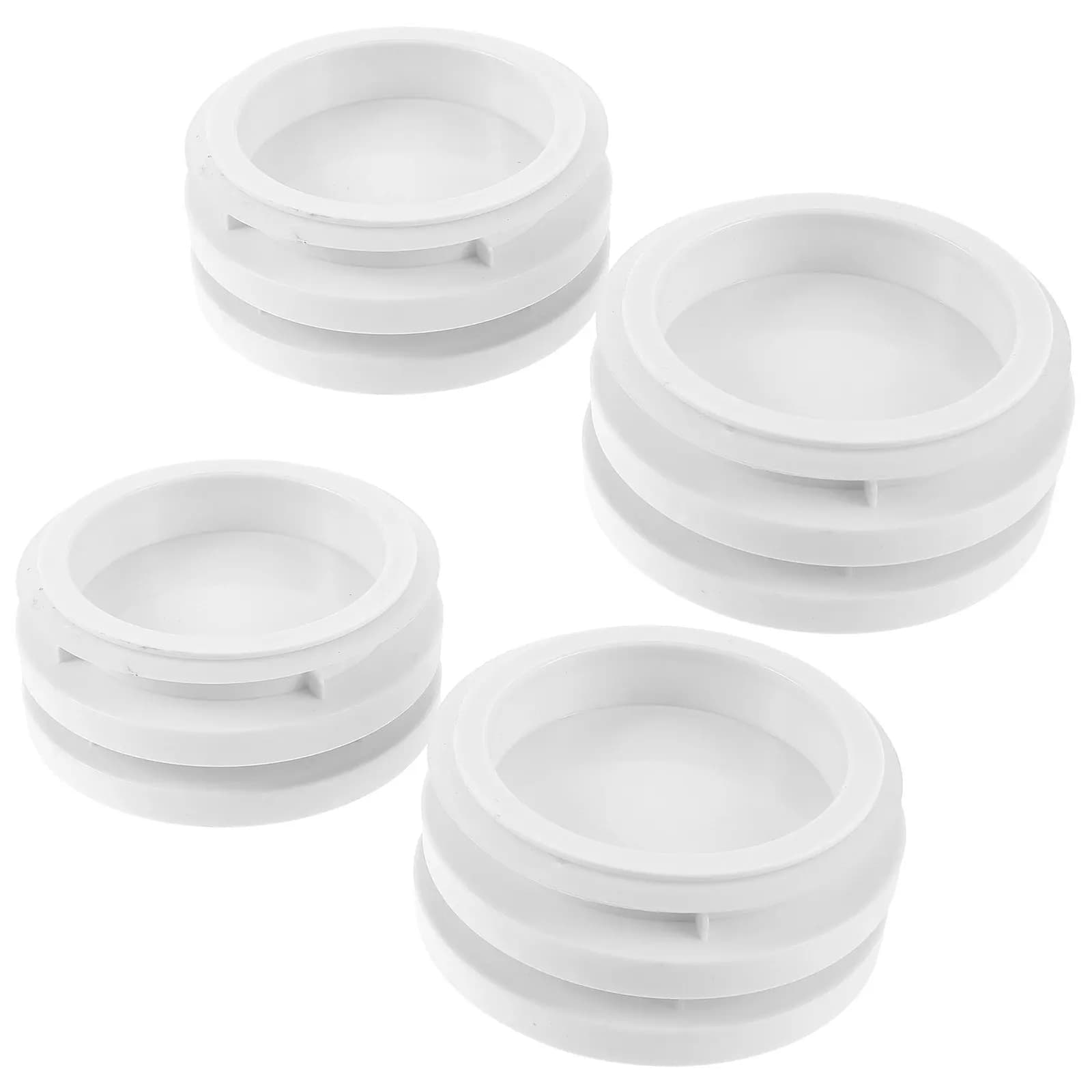 4 Pezzi Coperchi per Barattoli in Plastica con Chiusura Ermetica, Coperchi per Barattoli in Vetro per Uso Domestico, Tappi per Bottiglie Riutilizzabili Anti-Perdita per Conservazione Frutta Secca