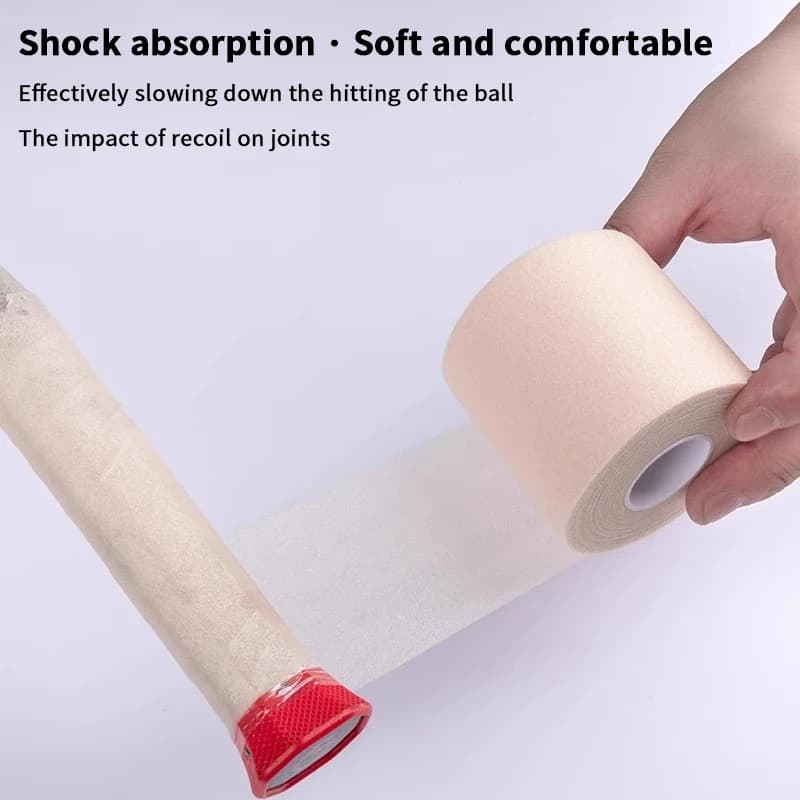 [LA]2/1 Rotolo di Spugna PU per Racchette da Tennis e Badminton, Pellicola Antiurto + Membrana per Impugnatura, Grip Ammortizzante