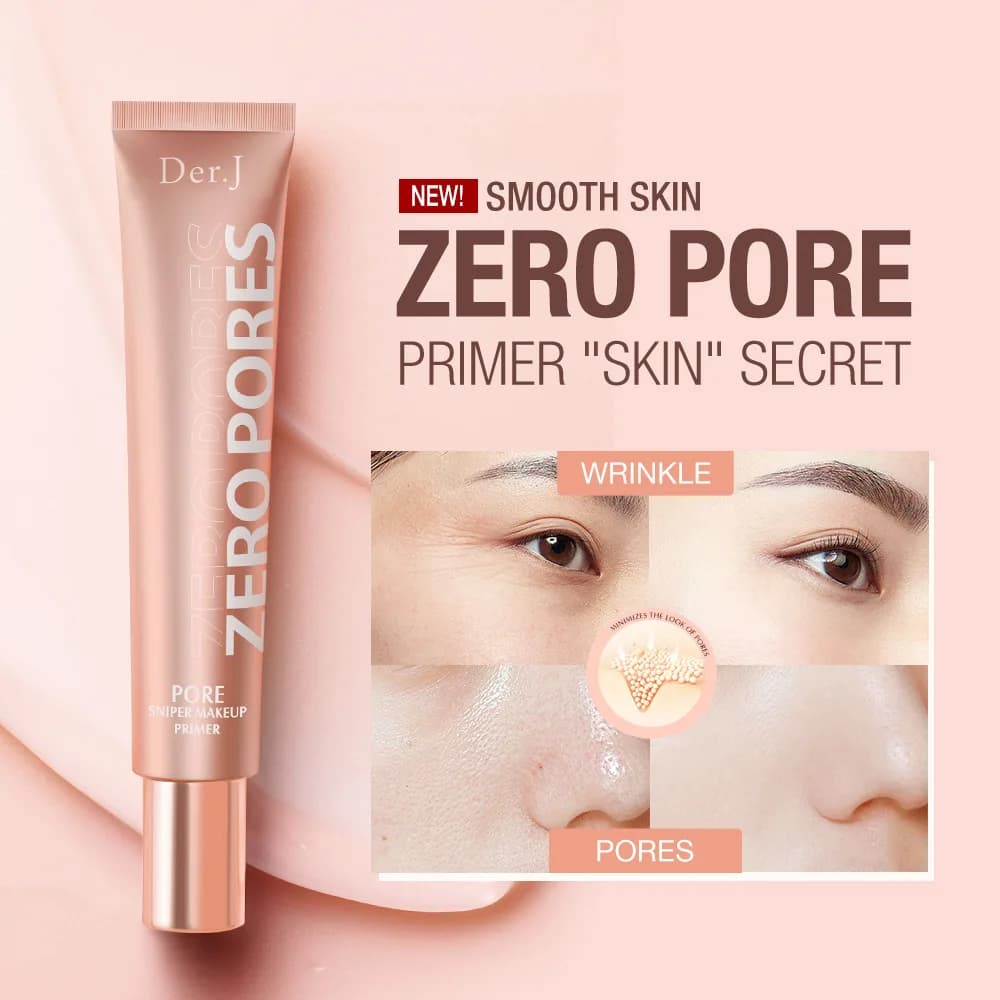 Primer Viso Opacizzante con Essenza di Rosa Naturale, Controllo del Sebo, Base Trucco Effetto Pori Invisibili 20ml