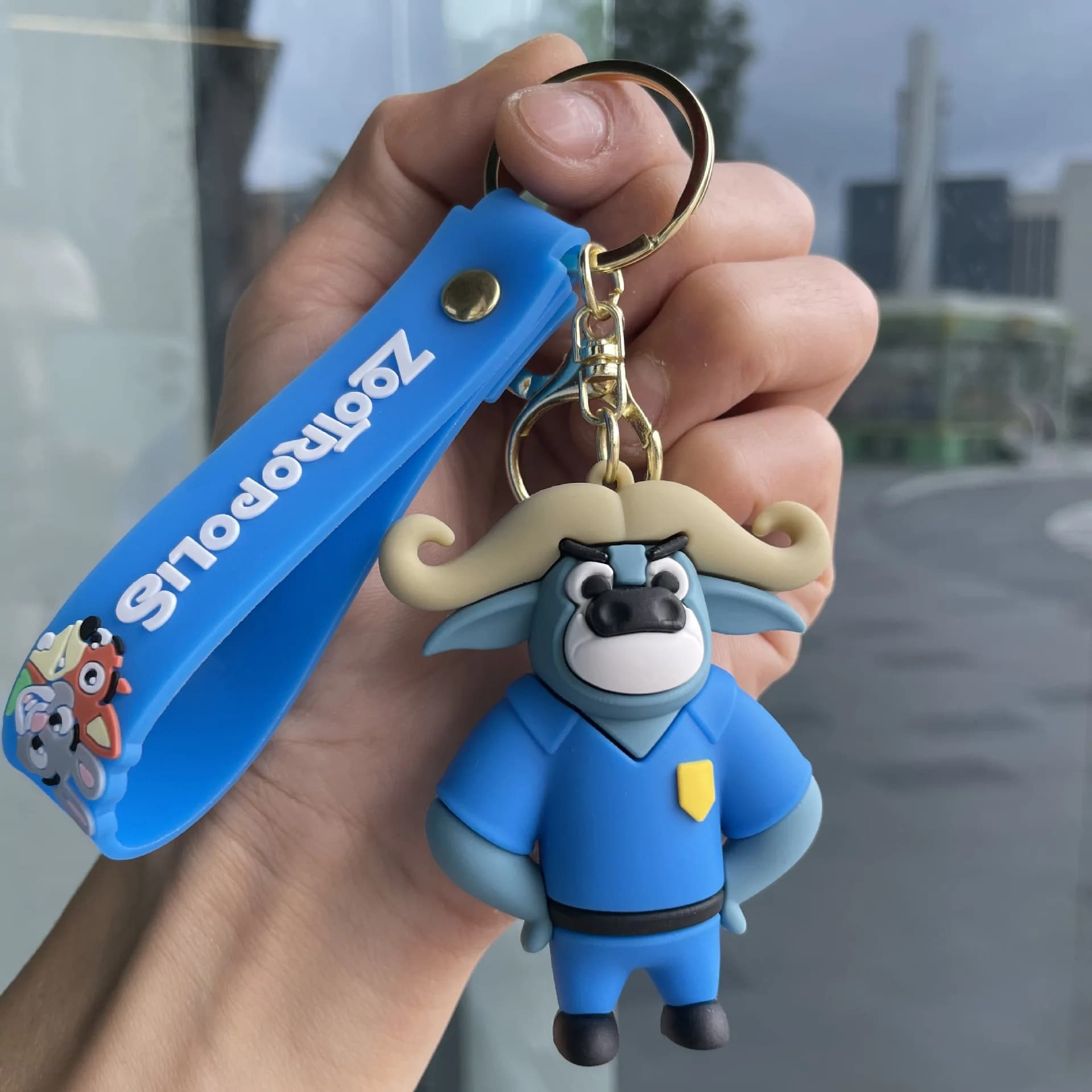 Portachiavi di Zootopia, simpatico portachiavi Judy Nickle da appendere allo zaino, ciondolo portachiavi per auto, piccolo regalo