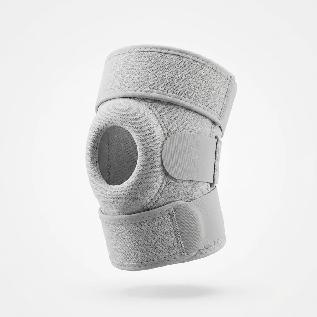Supporto elastico per ginocchio, fascia di compressione regolabile, benda a pressione antiscivolo, ginocchiera sportiva per corsa, escursionismo, ciclismo