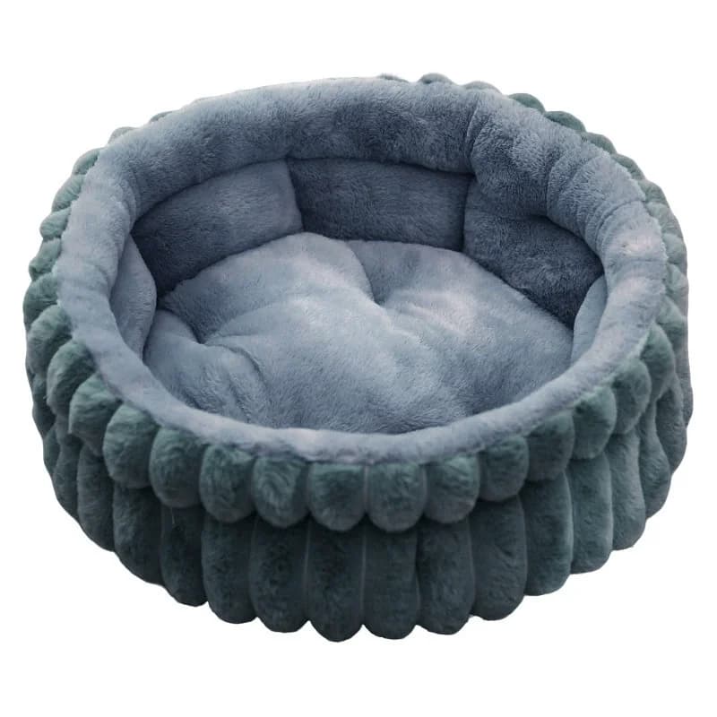 Cuccia Invernale per Animali Domestici, Morbida e Calda in Cotone, Cuccia Spessa per Interni, Sicura, per Gatti e Cani, Letto Rotondo Grande per Cani