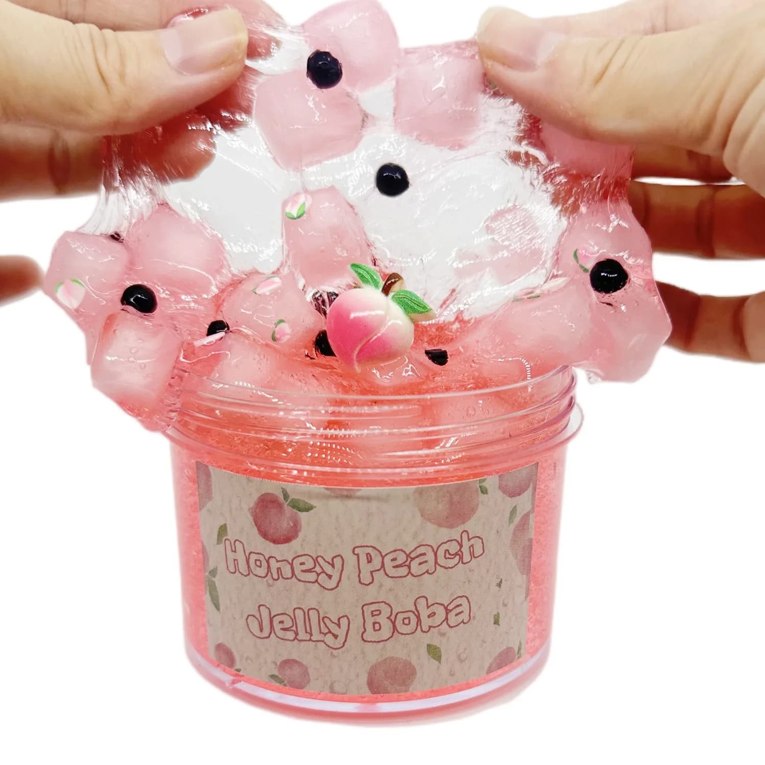 Fruit Crystal Slime Kit Clear Bubble Putty Stress Relief Mud Non-Sticky
