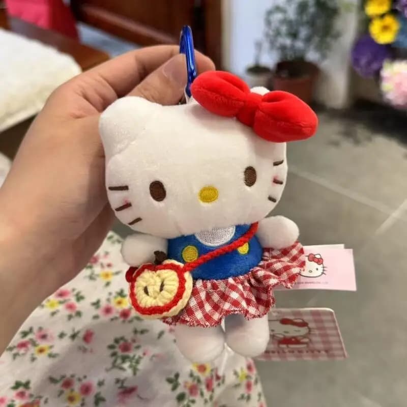 Toys for Filling Dolls Sanrio Hello Kitty Cartoon Soft Plush Backpack Kawaii Pendant Creative Ornament Nice Birthday Gift for Girls