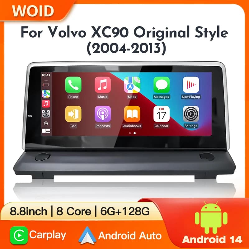 Android14 Originale stile auto schermo Autoradio GPS Navi Lettore Video Multimediale Stereo Per Volvo XC90 2004 - 2013 DSP 4G Carplay