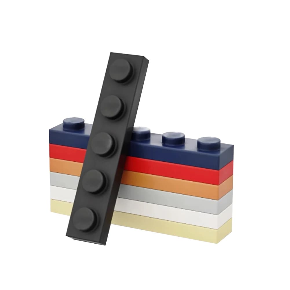 40 pezzi fai da te 1x5 bordo basso fondente mattoni MOC assemblaggio di giocattoli da costruzione per bambini compatibile con il marchio benconosciuto 78329