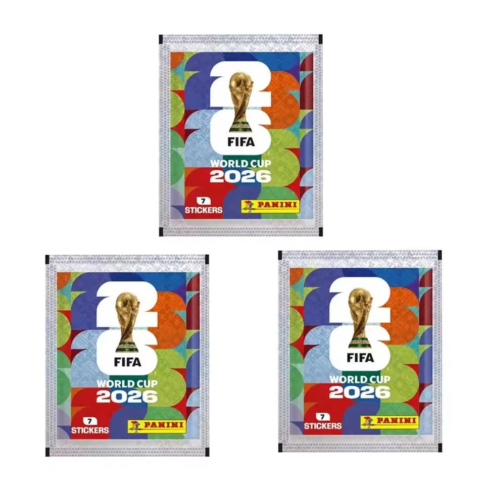 Panini FIFA 2026 World Cup Official Collectible Sticker Football fan souvenirs 3/5/10/20/50 Packs
