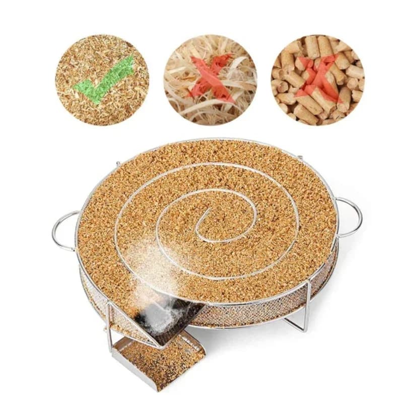 Cold Smoke Generator BBQ Accessories Barbecue Grill Cooking Tool Smoker Salmon Bacon Fish Mini Apple Wood Chip Smoking Tools