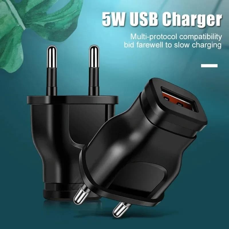 Porta caricatore USB 5V 1A Alimentatore Caricatore portatile Caricabatterie da viaggio da parete universale Piccolo adattatore di alimentazione per iPhone Xiaomi Huawei