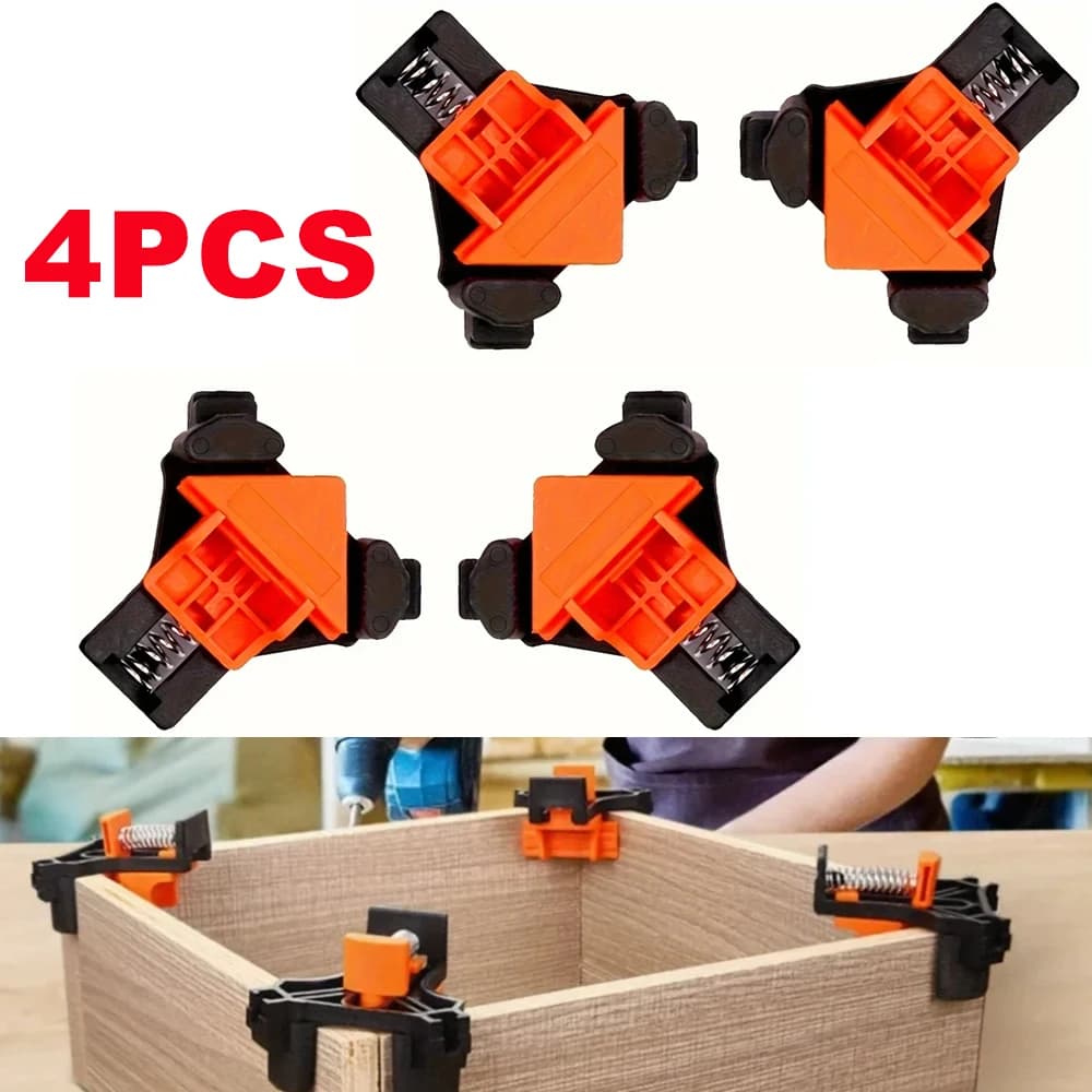 4 Pieces Straight Corner Fixing Clip Woodworking Clamp Adjustable Angle Clamp Angle Clamp Angle Clamp For Welding Lockers
