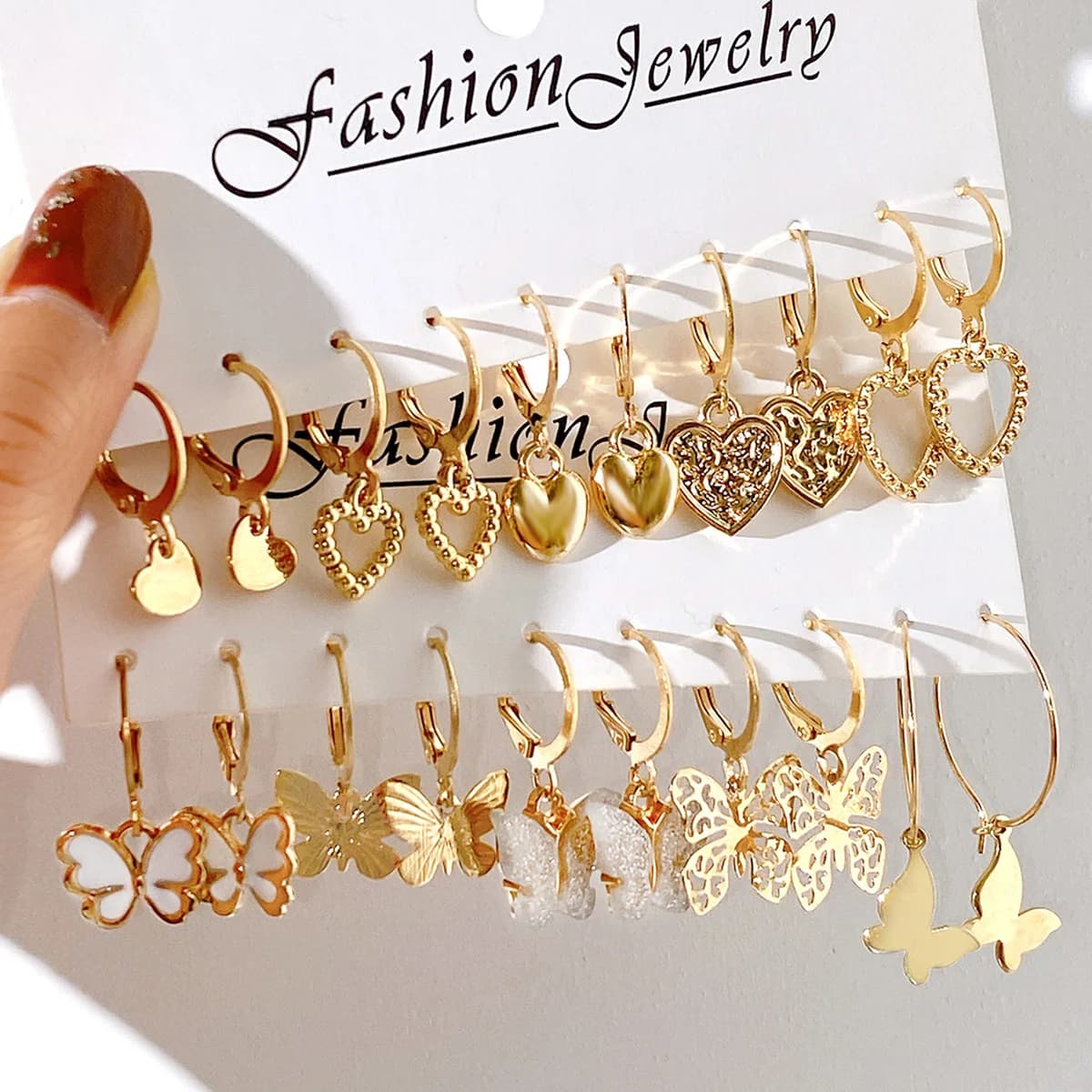 10 Pz/set Smalto Farfalla Blocco Punto di Lavoro A Maglia Marcatori Matel Crochet Fermo Per Il FAI DA TE Marcatore Kit Ago Clip Strumenti