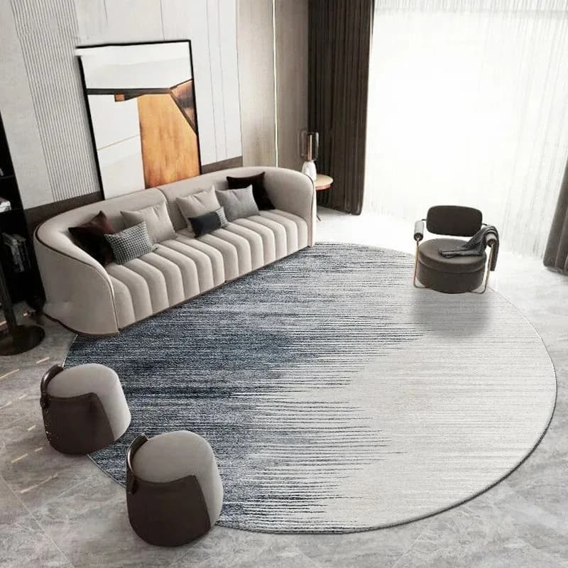 Nordic Simple Carpet Living Room Rugs Rolling Mat Machine Washable Mat for Sofa Bedroom Soft Mat for Sick Chair Soft Mat for Yoga Gift
