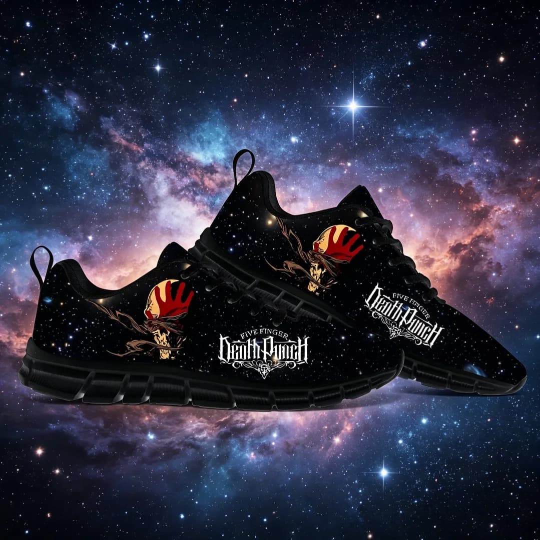 Five Finger Death Punch Sneakers casual da uomo e da donna, scarpe streetwear alla moda, scarpe da corsa antiscivolo, per passeggiate all'aperto