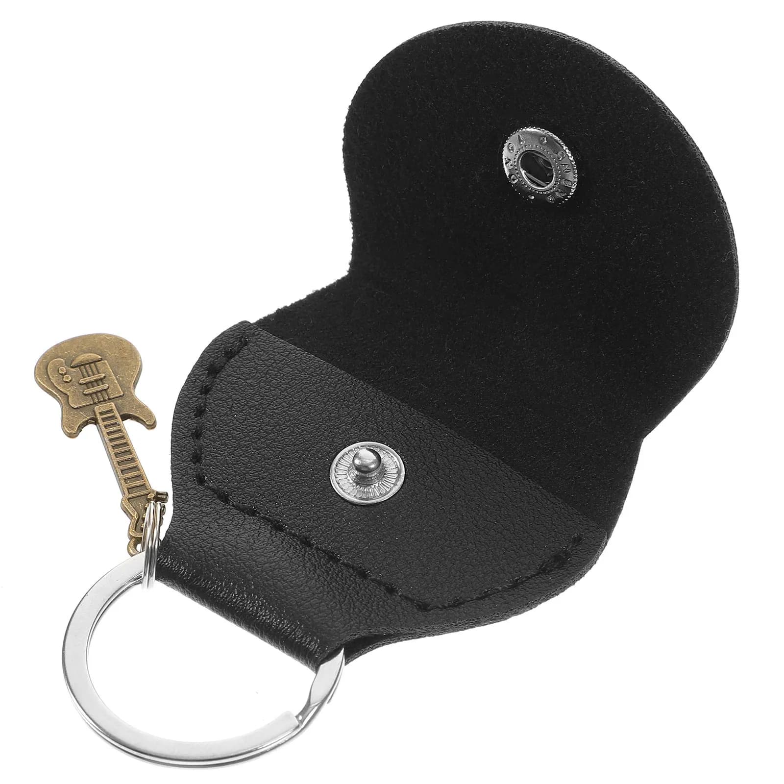 Custodia per plettri da chitarra, robusta e riutilizzabile, borsa da trasporto per plettri da chitarra, plettri per basso, capotasto e accessori per strumenti piccoli, portachiavi