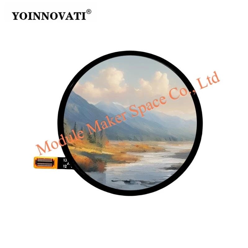 1.73 Inch Round AMOLED Display Module 466x466 Resolution QSPI Interface Driver IC CO5300 Color Screen LCD Module for Smart Watch