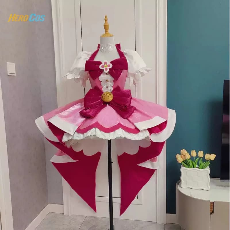 Costume Cosplay di Haruno Haruka da Pretty Cure per Halloween, Natale, Carnevale, Giochi di Ruolo, Comic Con, Abito Lolita HERO Cos