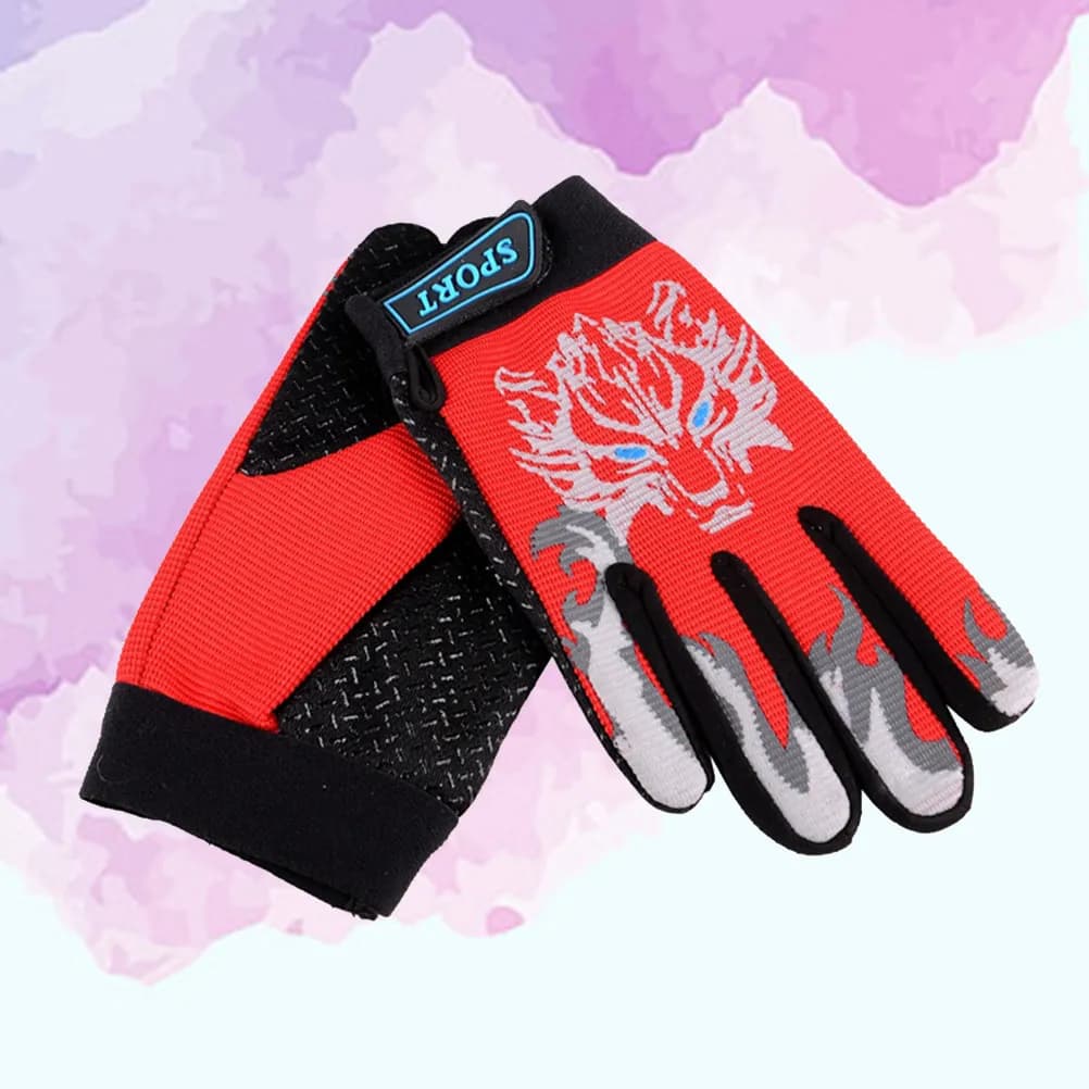 Anti-slip cycling gloves for outdoor sports, light, breathable, with whole fingers, cushioning, for gym workout