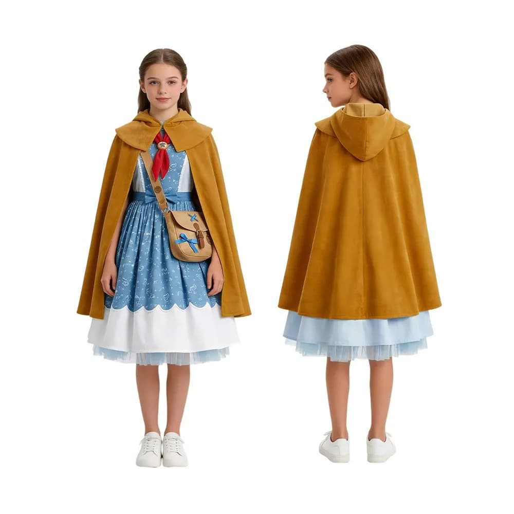 Holly Wheeler Cosplay Strange Costume Holly Wheeler Cloak Dress Cape Women Girls Strange Halloween Outfits