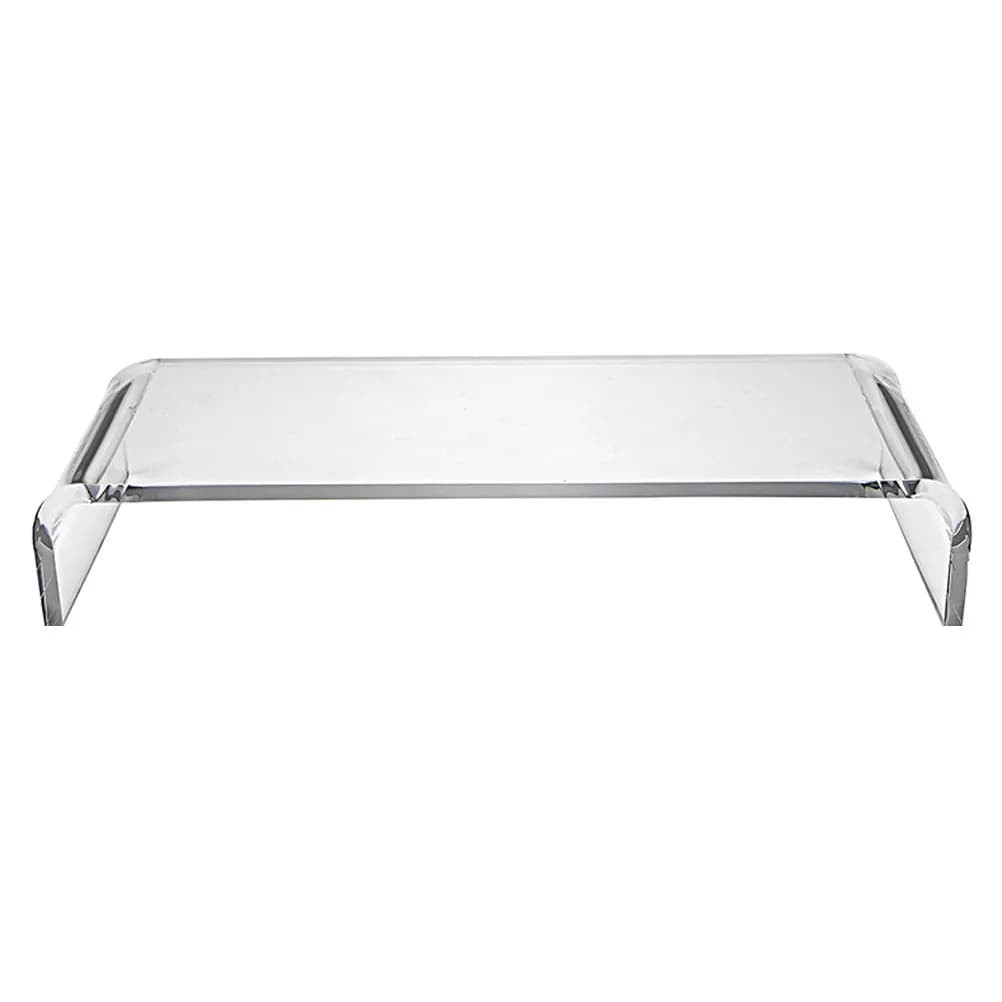 Desktop Monitor Stand Riser Acrylic Computer Screen Riser Shelf Office Home Desk Organizer Neck Comfort Reduce Eye Strain
