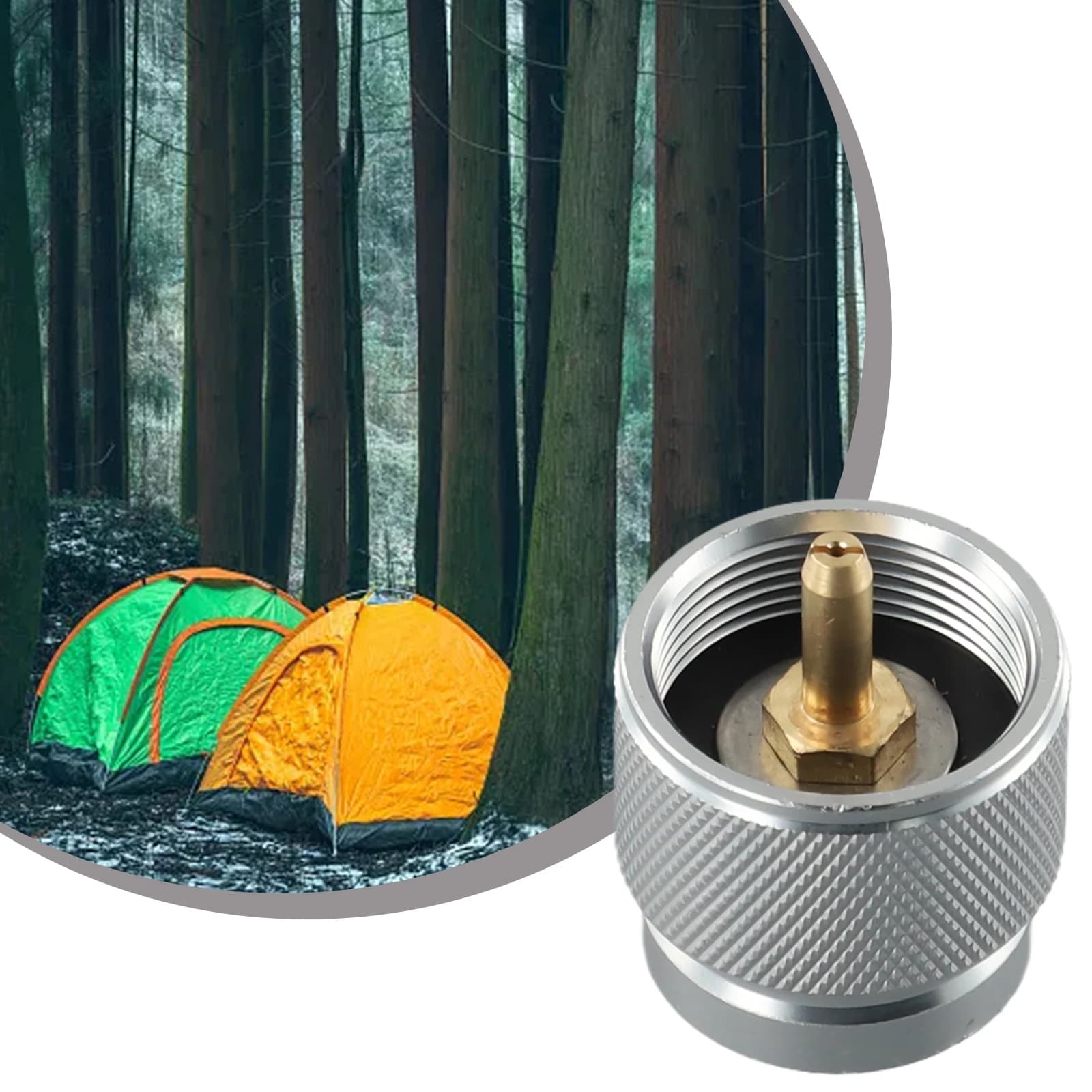 Adattatore Versatile per Fornello a Gas da Campeggio, Cucina all'Aperto Senza Sforzo con Serbatoio Propano da 1L a Valvola Lindal