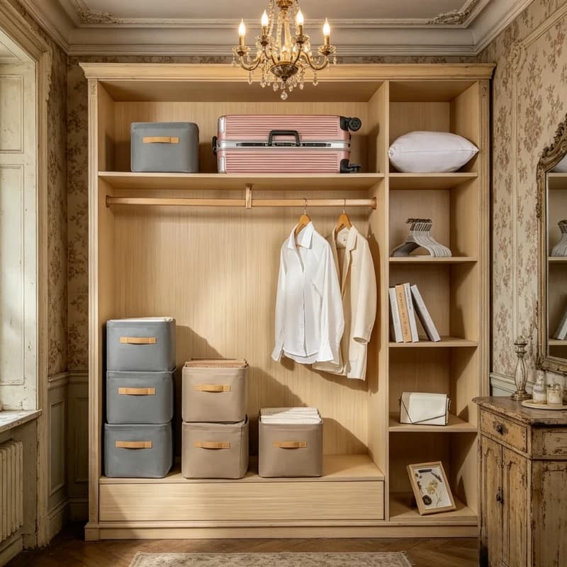 Set di 10 Scatole Pieghevoli Multifunzionali, Organizer per Cassetti e Armadi per Vestiti, Pantaloni, Giocattoli, Calzini e Oggetti Vari