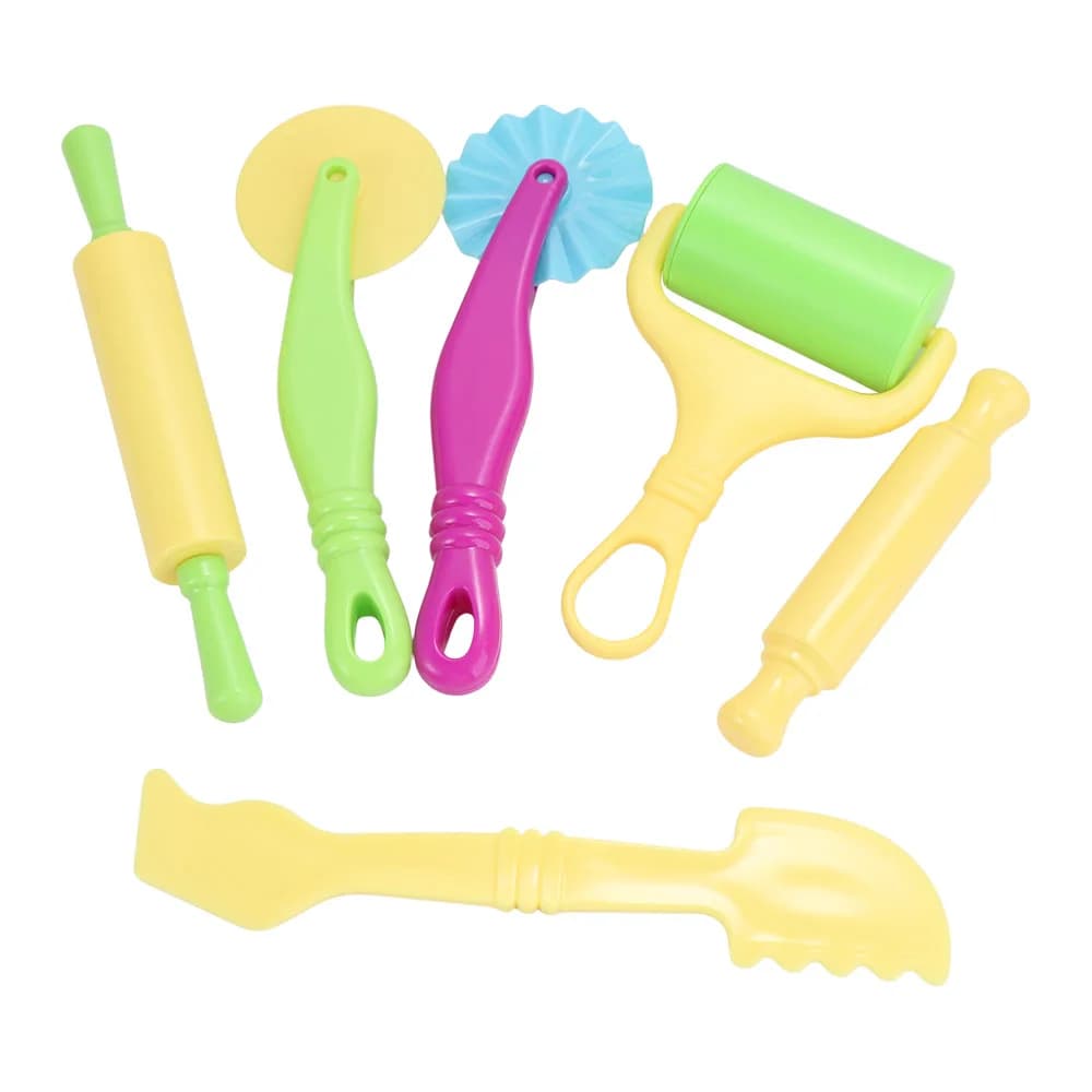 Slime Plastic Playdough Model Tool 3D Tool Kit 3D Plasticine Tools Deluxe Set Clay Playdough Set Clay Moulds Learning