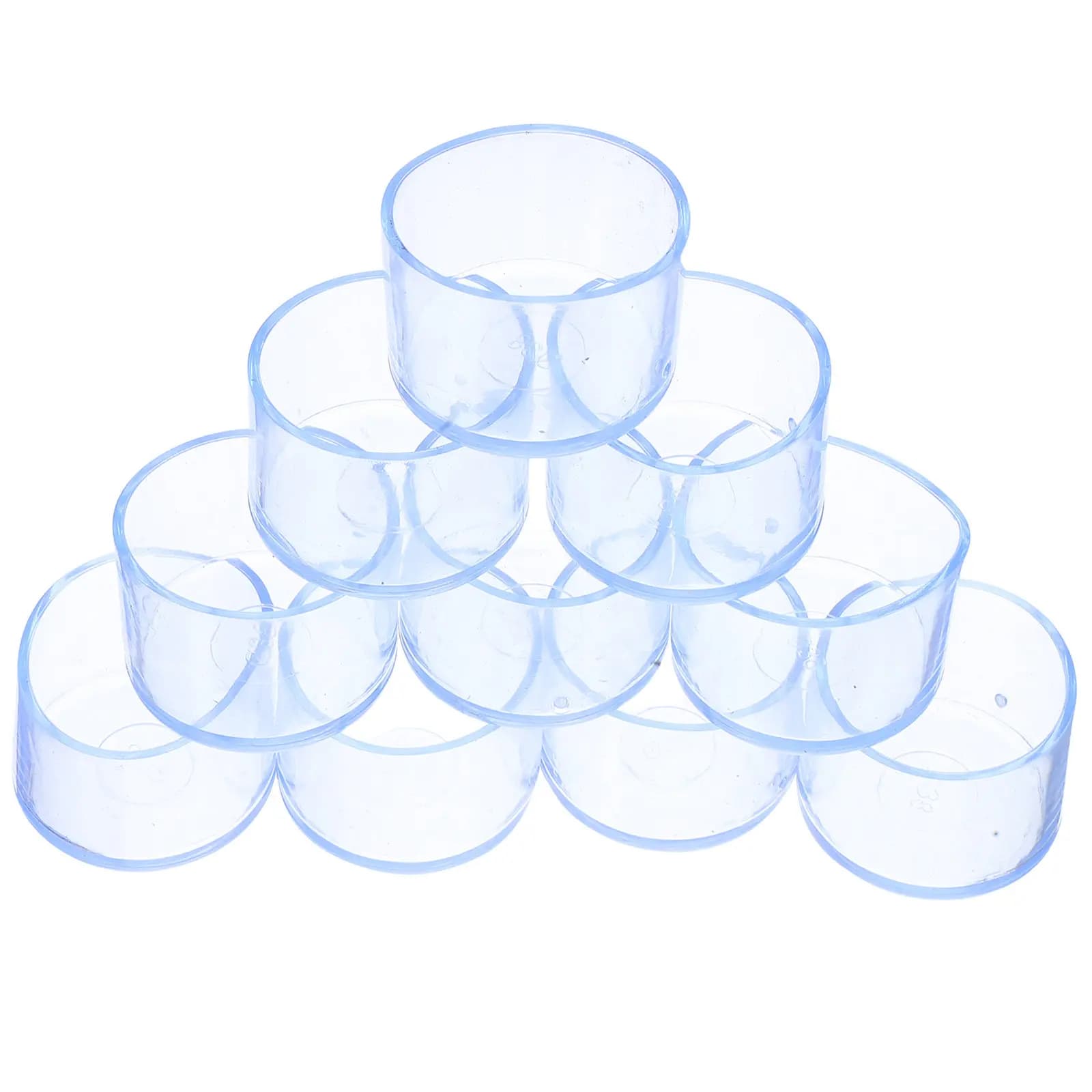 PVC Thickened Round Chair Leg Covers Floor Protectors for Hardwood Floors Antislip Dining Room Office Restaurant Furniture Leg