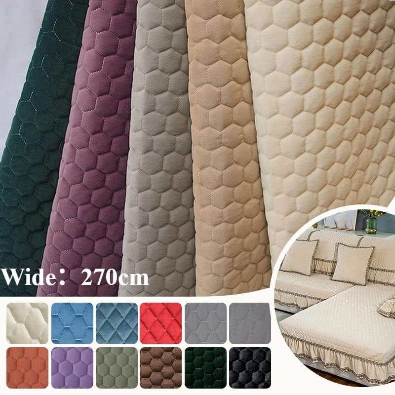 Holland Velvet Sofa Fabric Thick Anti Slip Soft Material for Sofa Cushion Bay Window Full Cover Upholstery Cloth 270cm Width