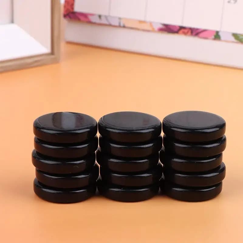 Set di 15 Pezzi per Backgammon, Dama e Scacchi, 20MM 27MM 32MM, in Plastica Rotonda Multicolore, per Giochi da Tavolo