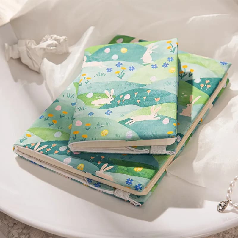 Copertina per Libri in Tessuto Fromthenon A5A6, Multi-Stile con Animali e Fiori, Custodia per Quaderni Vintage, Protezione Riutilizzabile per Libri