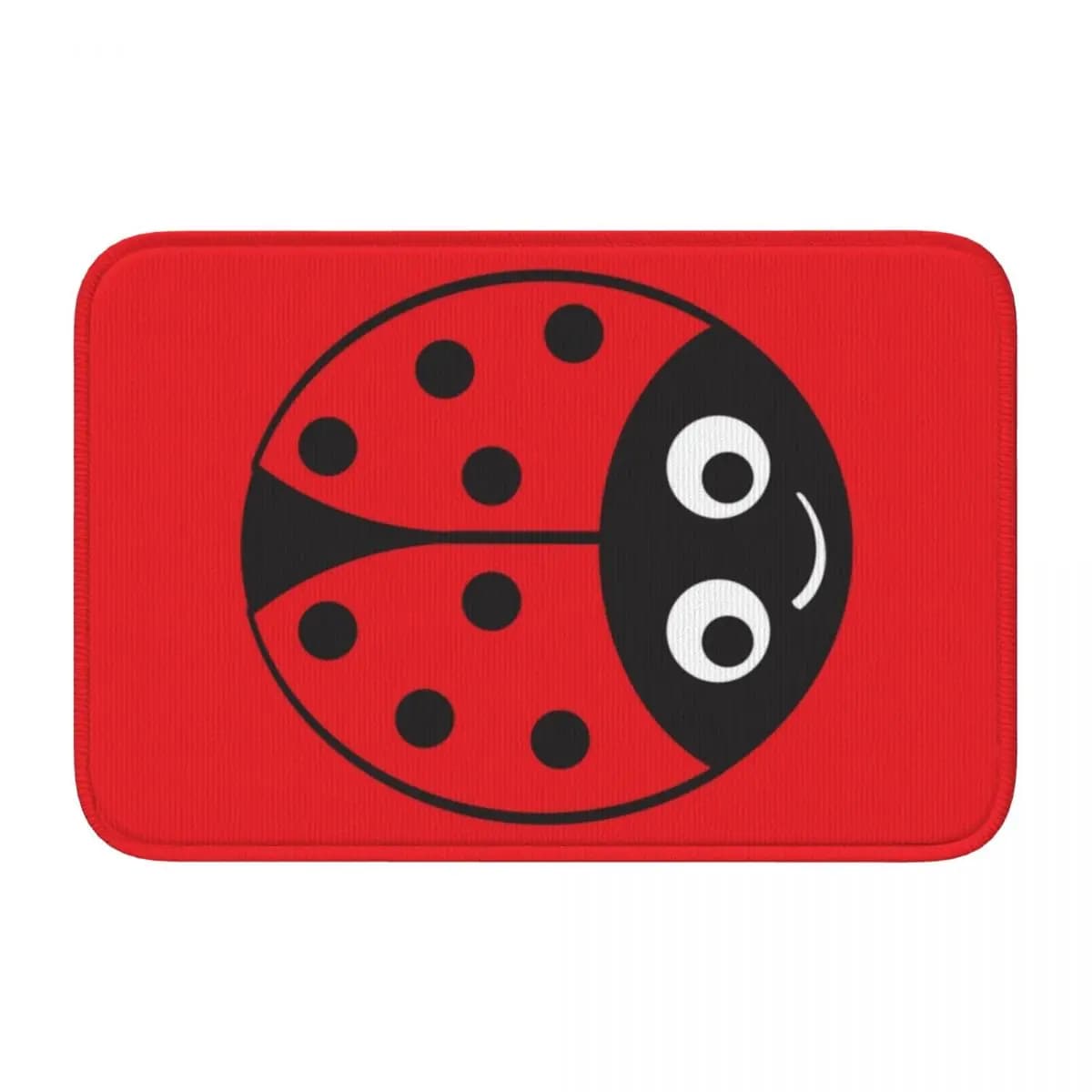 Ladybug Girl Doormat Kitchen Entrance Home Floor Mat Anti-slip Carpet Rug for Bedroom Footpad Mats