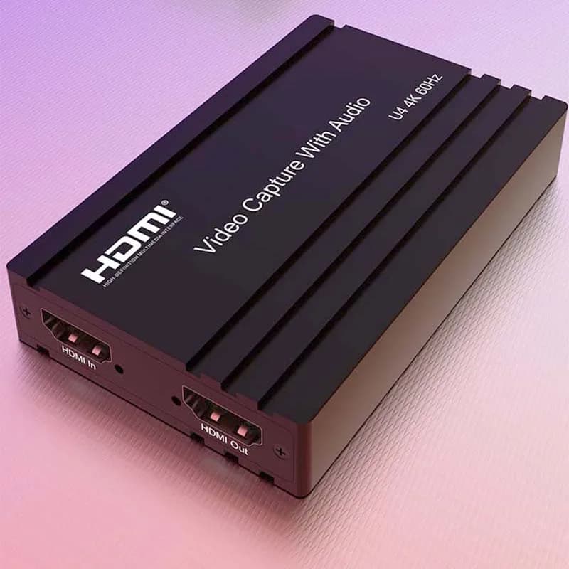 4K 60hz HDMI Video Capture Card Live Streaming Board USB 3.2 1080P Game Grabber Recorder per PS4 DVD Camera TV Box STB Mic Input