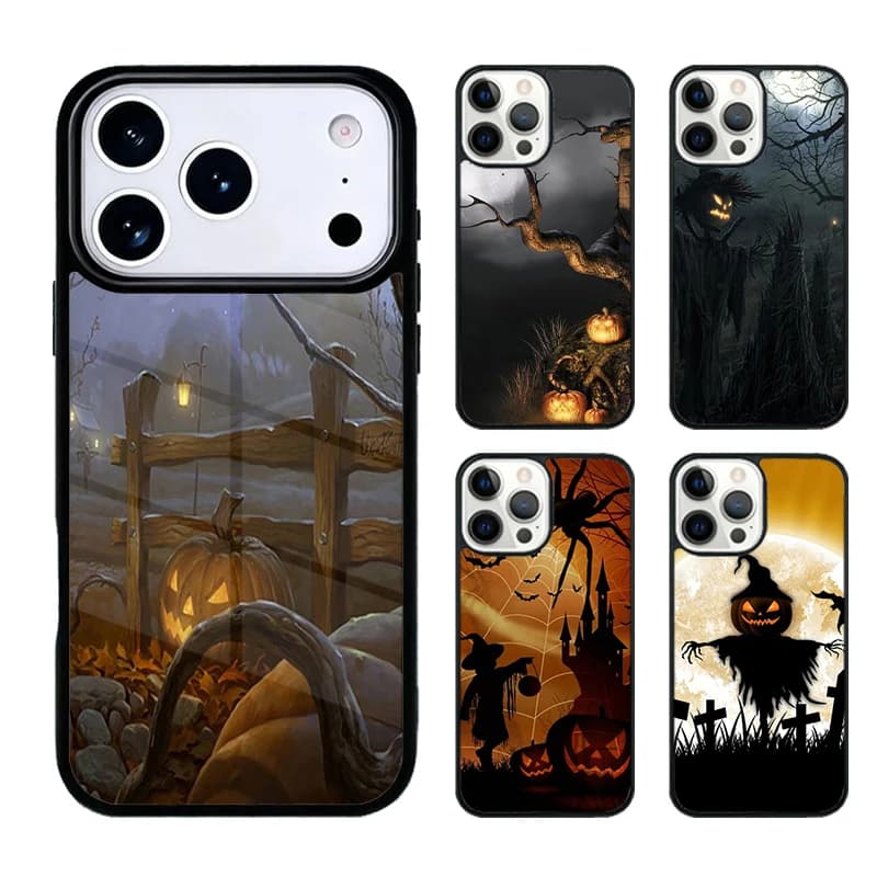 Halloween Night Phone Case Cover For iPhone 17 air 16 15 14 Plus 13 12 11 Pro Max Shockproof Bumper