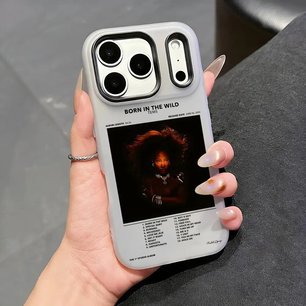 Nigerian Singer T-Tems Phone Case Clear TPU Jelly Case for iPhone 17 16 15 14 13 12 11 Pro Max Plus Mini, Slim Protective