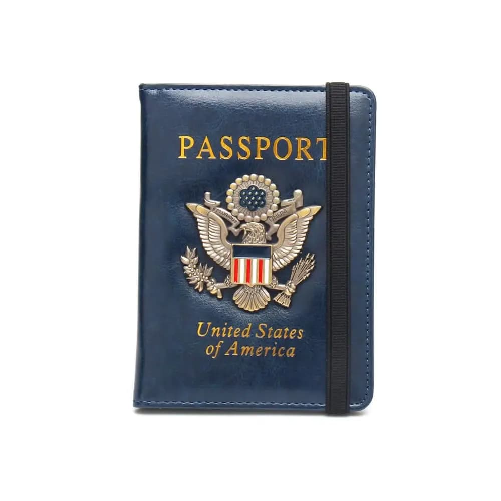 Copertina per Passaporto RFID | Porta Passaporto da Viaggio per Donne e Uomini - Porta Passaporto RFID per Viaggi | Porta Passaporto in Pelle con Protezione RFID