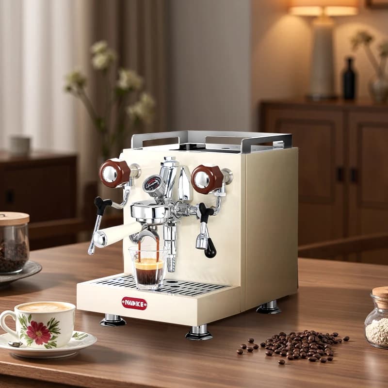 Coffee machine MDK white double boiler 58 mm | MC-6 commercial espresso machine with domestic use