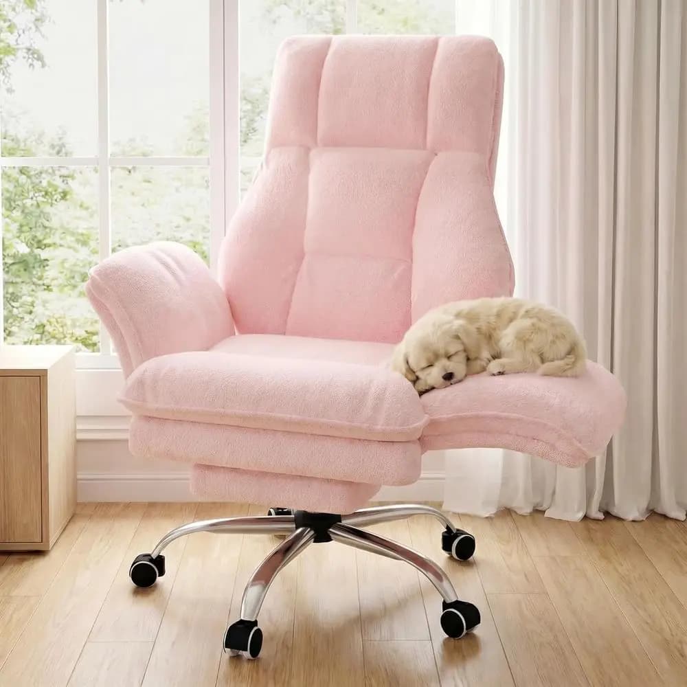 Sedia da ufficio grande e alta, sedia da gaming ergonomica direzionale con poggiapiedi, braccioli o poggiagambe per seduta e riposo, Teddy l