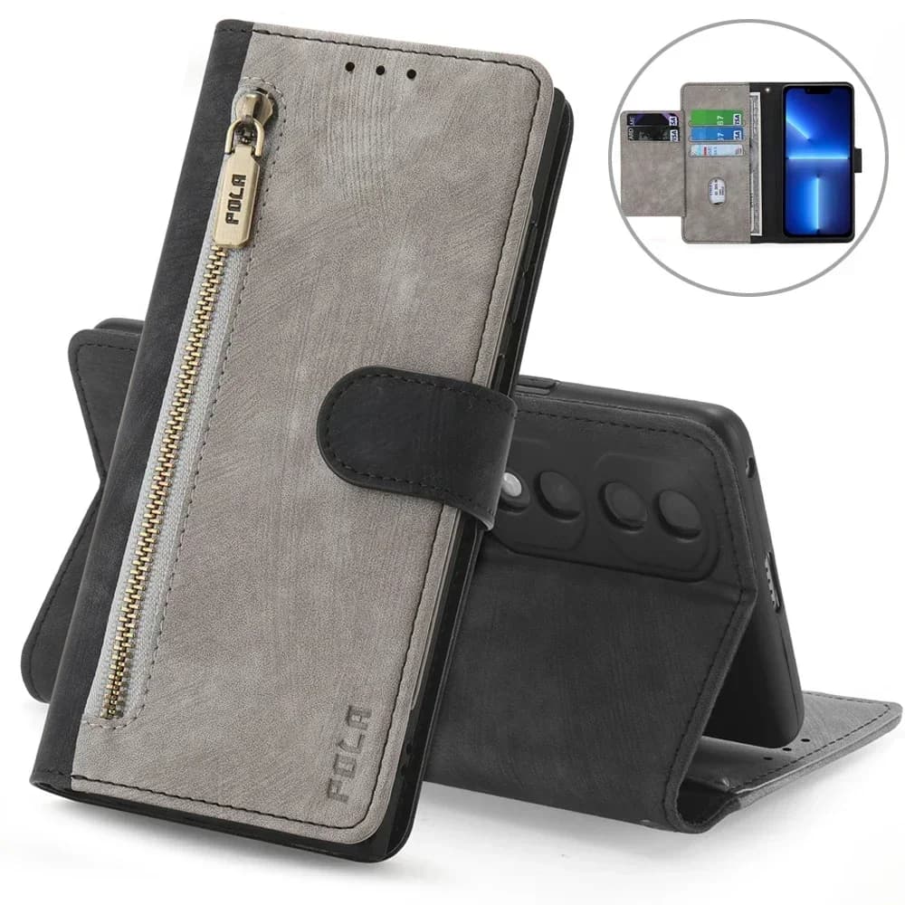 Honor 300 Ultra 200 90 70 Pro 50 5G Custodia a portafoglio con cerniera per Huawei Honor 200 Lite RFID Custodia in pelle Honor 90 Smart X9C X7C Cover