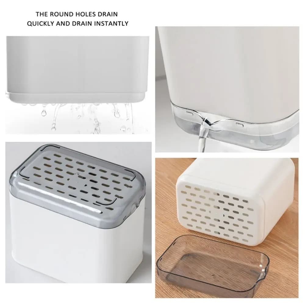 Organizzatore da Cucina con Scolapiatti, Porta Posate e Porta Bacchette, Contenitore per Utensili da Tavola