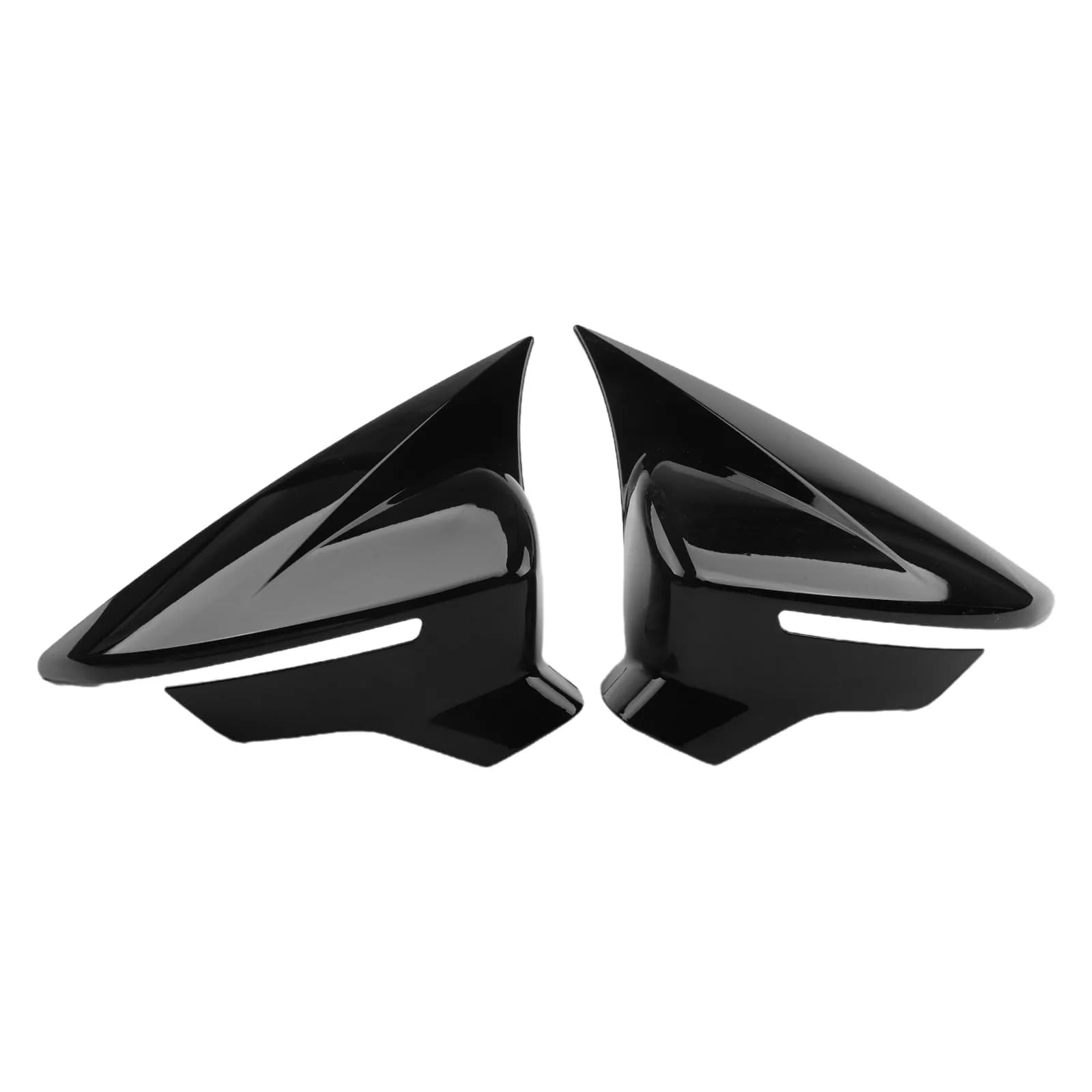 Copri Specchietto Retrovisore Nero Lucido Destro + Sinistro per SEAT Ibiza Mk5 Accessori Auto Interni