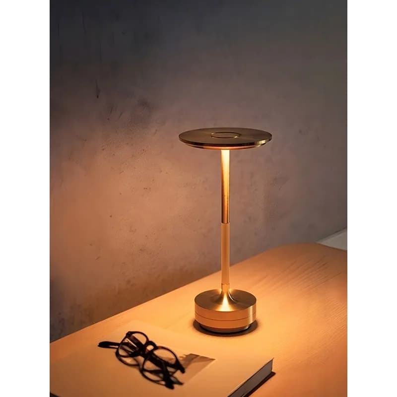 Dining table touch charging desk lamp desktop atmosphere light metal light luxury bedside restaurant bar