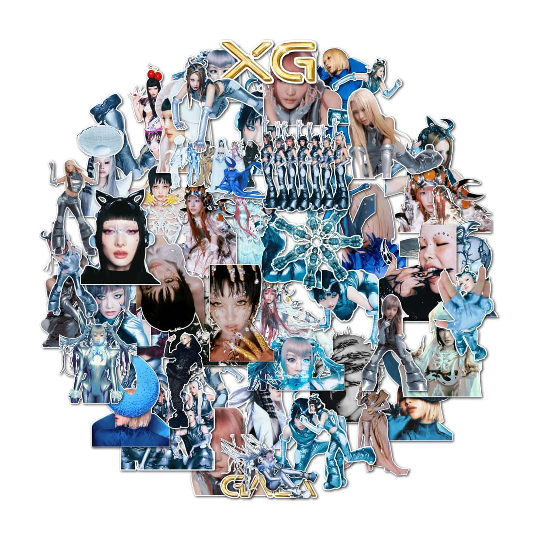 55 Pz Kpop Idol XG Nuovo Album GALA HD Printd Adesivo Impermeabile Notebook Adesivo CHISA HINATA HARVEY MAYA JURIA COCONA Ventole Regali